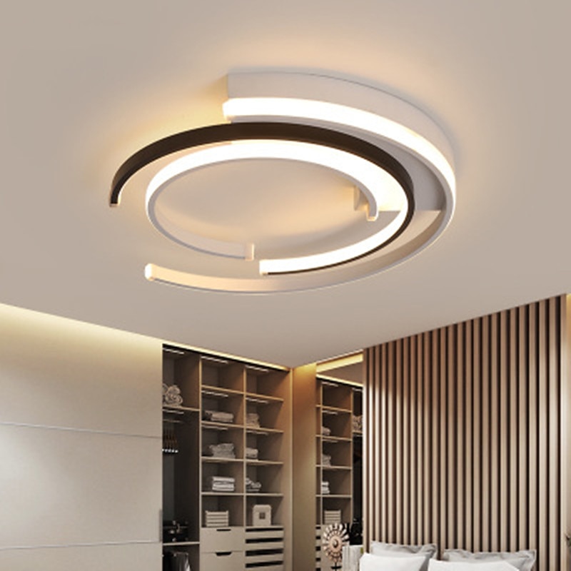 1-Light 40/50 cm Ceiling Light Dimmable Geometric Shapes Flush Mount Lights Metal Painted Finishes LED Modern Office  Bedroom Nordic Style 220-240V4