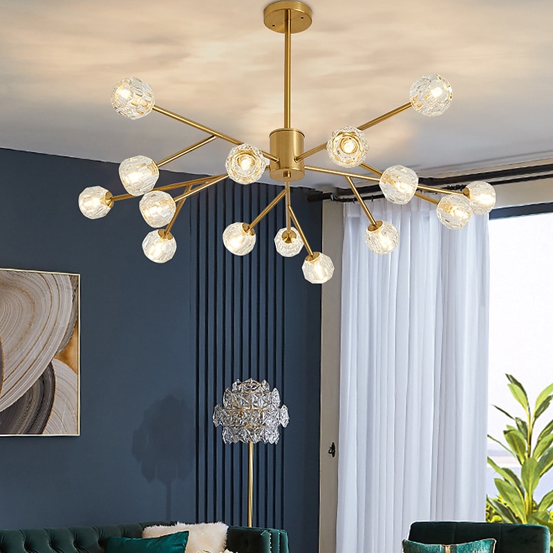 100 cm Glod Chandelier Sputnik Design Pendant Light Nordic Style Artistic Industrial Painted Finishes 110-120V 220-240V2