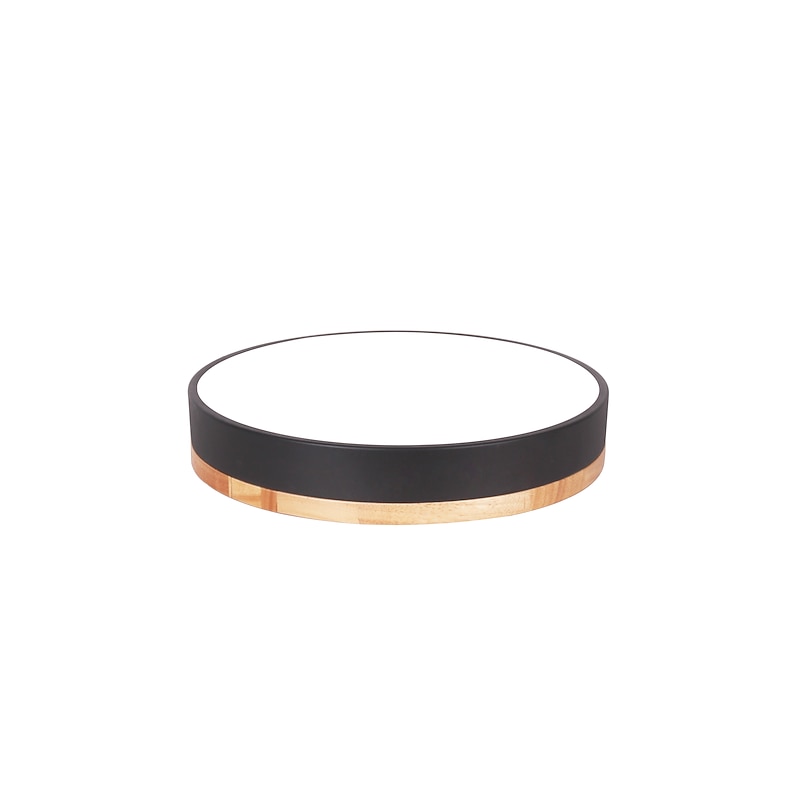 40/50/60 cm LED Ceiling Light Nordic Style Basic Flush Mount Lights Metal Sector Painted Finishes Wood Modern White Black Yellow Green Blue Pink Gray 110-120V 220-240V4