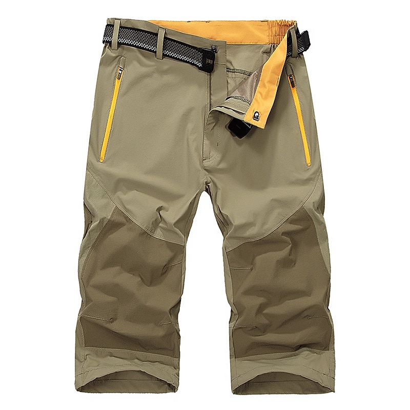 Men's Hiking Pants Trousers Hiking Shorts Military Outdoor Ripstop Pants / Trousers Capri Pants Bottoms Below Knee ArmyGreen Gray-black Work Fishing Climbing M L XL XXL XXXL3