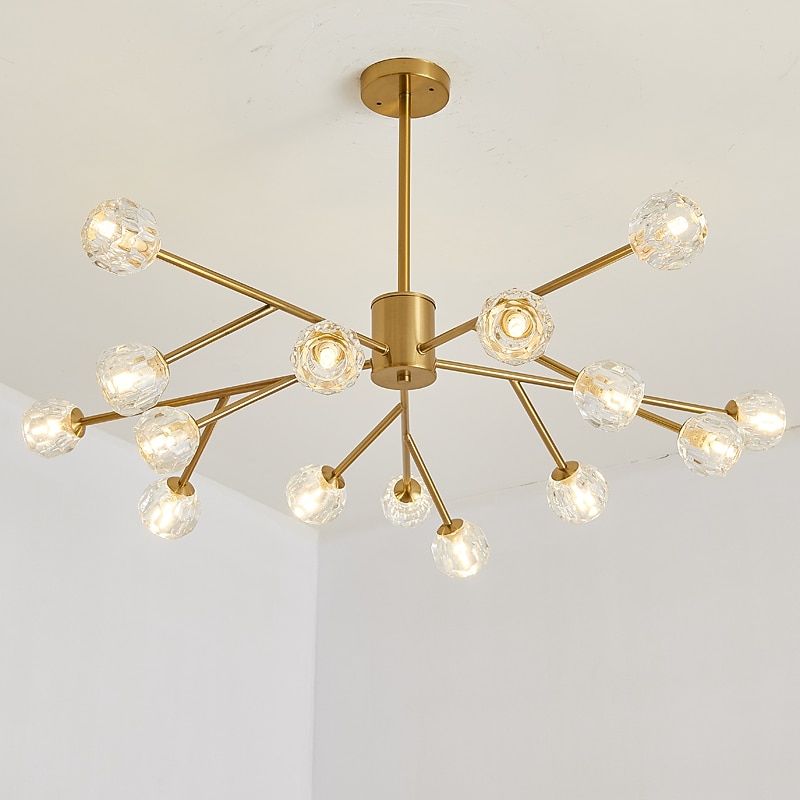 100 cm Glod Chandelier Sputnik Design Pendant Light Nordic Style Artistic Industrial Painted Finishes 110-120V 220-240V3