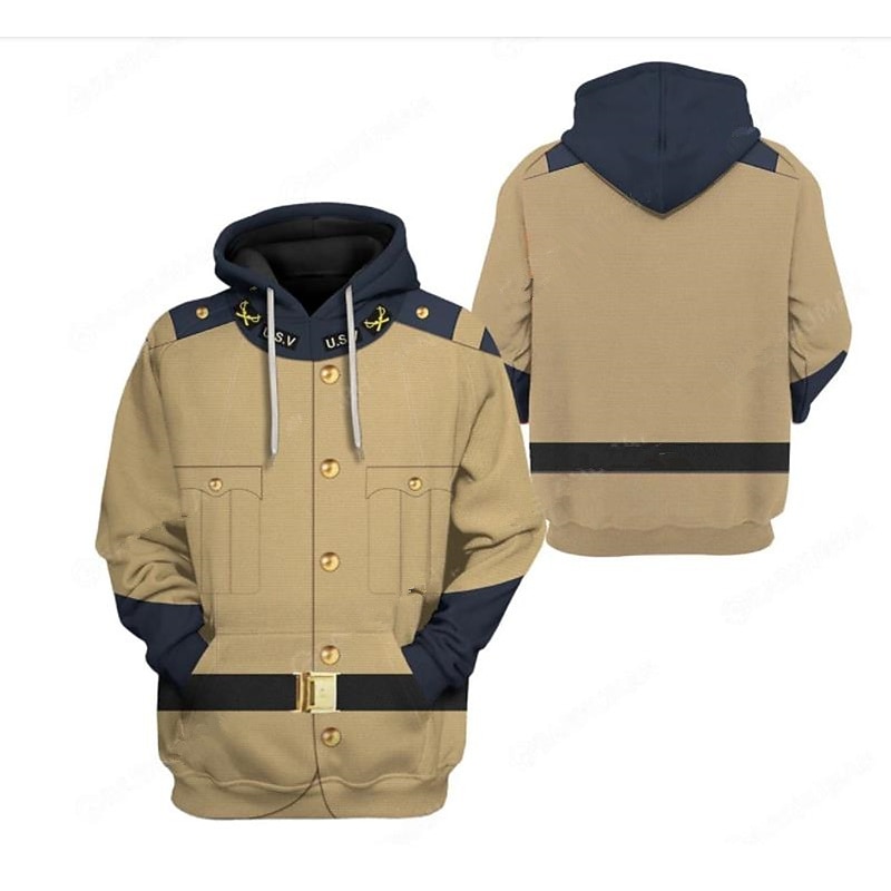 Historical Figure Napoléon Bonaparte Cosplay Costume Hoodie Anime Graphic 3D Printing Harajuku Graphic For Men's Women's Adults' Back To School3