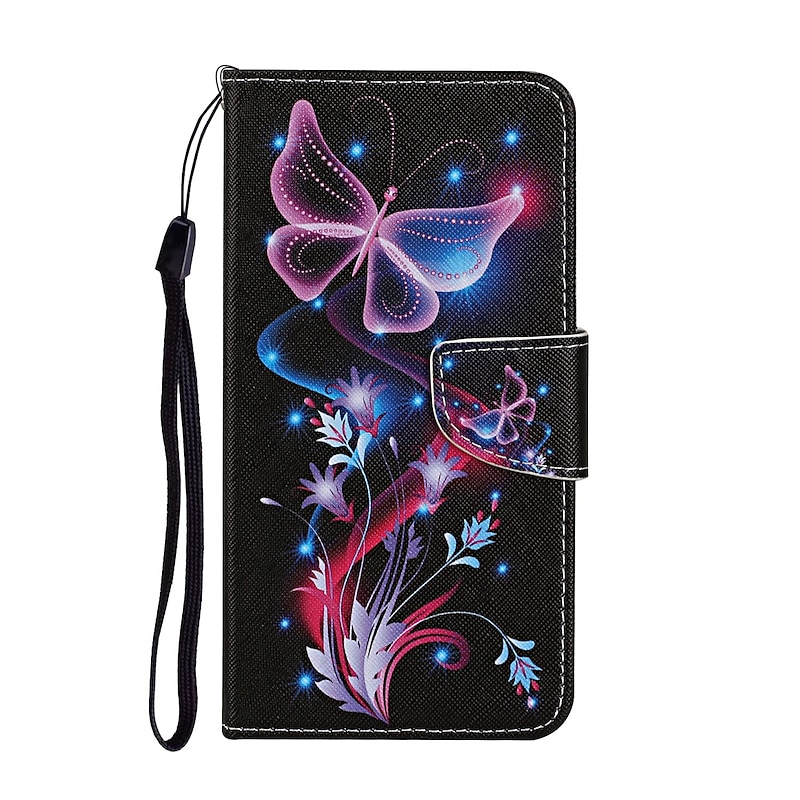 Phone Case For Samsung Galaxy S25 Ultra Plus S23 S22 Plus  Ultra A34 A54 A53 S20 FE Wallet Case Flip Wallet Card Holder Animal Cartoon Flower TPU PU Leather