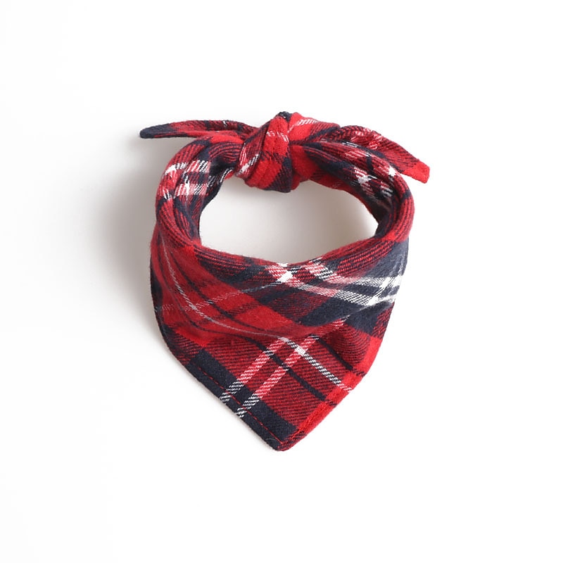 2 Pack Red Green Stripe Dog Bandana Pet Neck Dress Scarf Bib Carnival Headwear Large Dogs Costumes Pets Lattice Bandan Snowflake Neck Dress (l, Snowflake)3