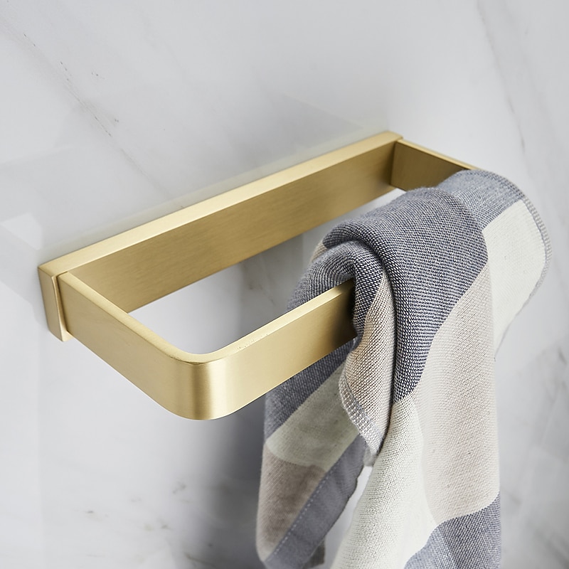 Towel Bar Creative Modern Metal 1pc - Bathroom 1-Towel Bar Wall Mounted