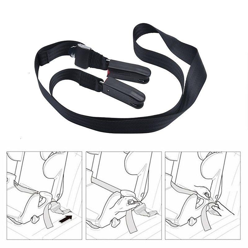 Car Safe Seat Strap Safety Seat Isofix/Latch Soft Interface Connecting Belt Cover Shoulder Harness Strap4