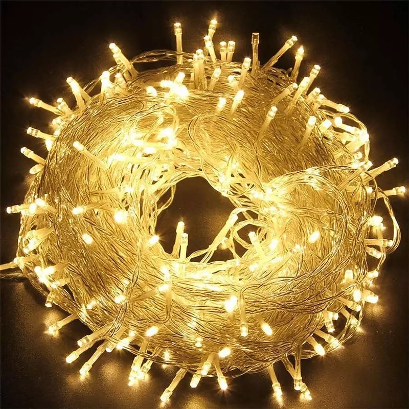 100M 800LEDs Outdoor Christmas Tree LED Fairy String Lights Waterproof EU UK Plug Holiday Lighting Wedding Party Decoration 220-240V