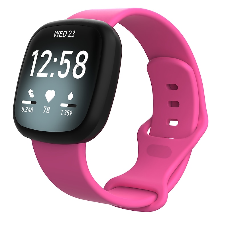 Band For Fitbit Versa 3/Sense Soft Silicone Sport Strap Replacement Wristband Women Men Smart Watch Accessories For Fitbit Sense2