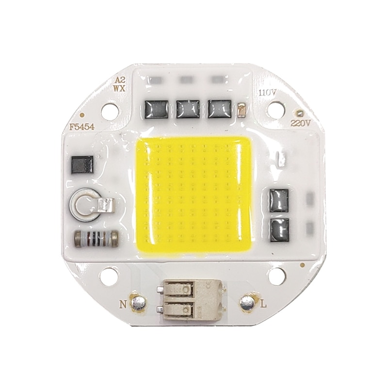 LED COB Chip LED Light 110V 220V 20W 30W 50W  Warm White White Smart IC No Welding No Need Driver SMD light Beads FOR Floodlight Spotlight outdoor lamp DIY Lighting 1pc2
