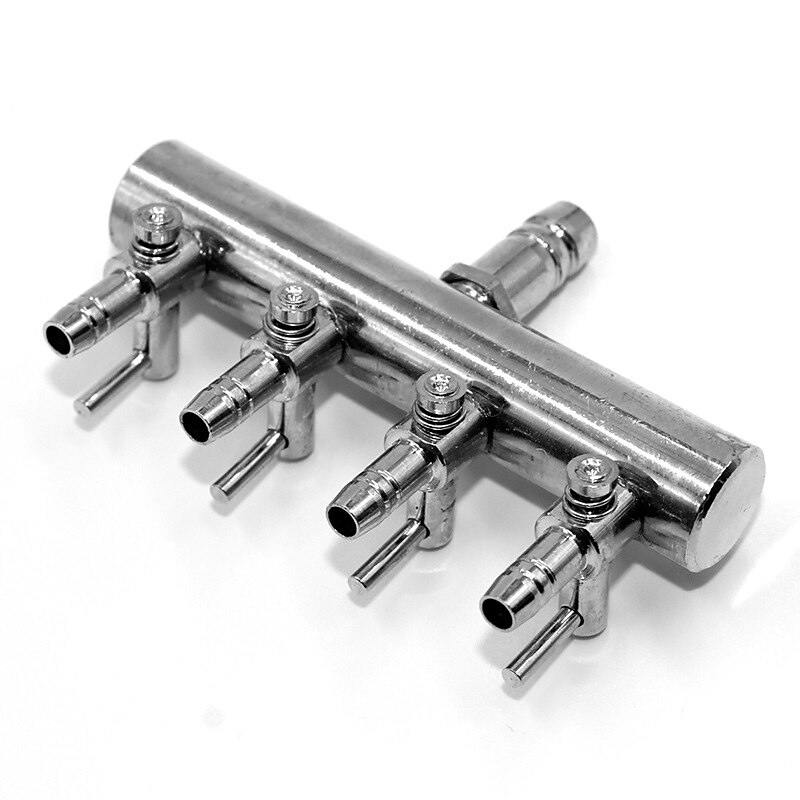 Aquarium Accessories 2 4 6 8 10 Ways Aquarium Inline Air Splitter Control Valve For  Oxygen Pump Hose Inlet Dia3