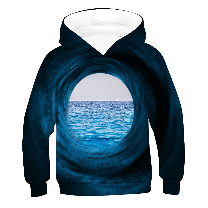 Boys 3D Long Sleeve 3D Print Spring Active Kids Daily