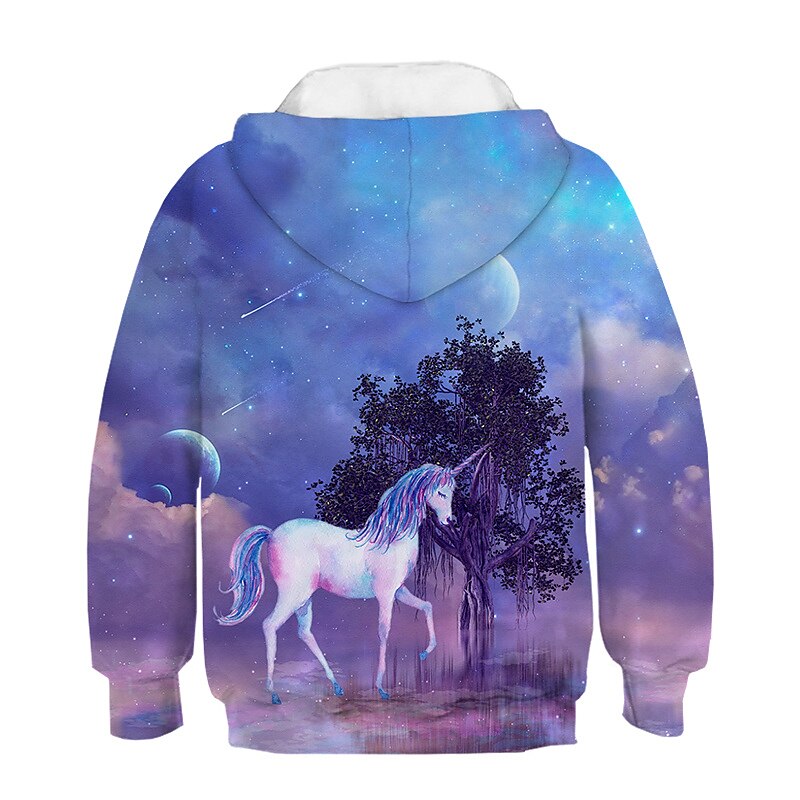 Girls' 3D Graphic 3D Hoodie & Sweatshirt Long Sleeve 3D Print Active Streetwear Kids2