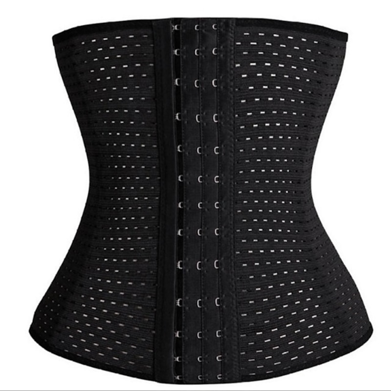 Women's Waist Trainer Shapewears Tummy Control Push Up Front Close Office Yoga Running Gym Plus Size Sport Breathable Solid Color Hook & Eye Home Outfits3