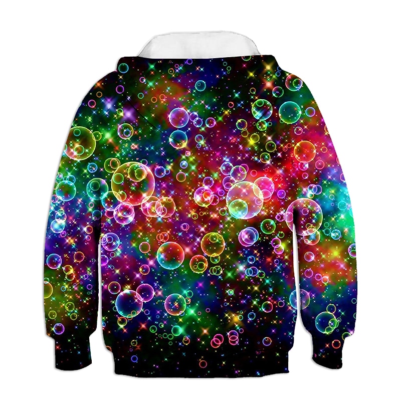 Boys 3D Optical Illusion Hoodie Long Sleeve 3D Print Spring Fall Winter Active Basic Kids 2-12 Years Outdoor Daily2