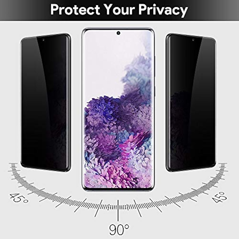 [1 Pack] Screen Protector For Samsung Galaxy S25 Ultra S25 Ultra Plus S24 Ultra Plus S23 S22 S21 S20 Plus Ultra S10 Tempered Glass Privacy Anti-Spy 9H Hardness 3D Curved edge2