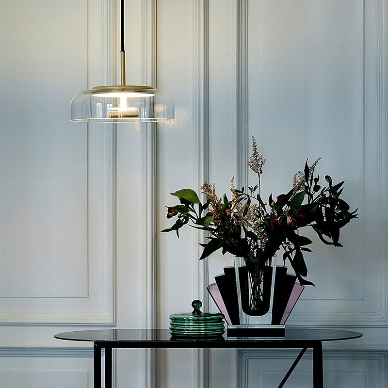 23 cm Single Design Nordic Style Pendant Light Glass Fashion Electroplated Modern Nordic Style 110-120V 220-240V3