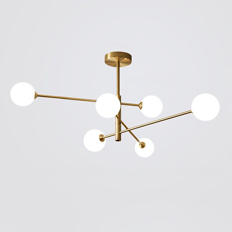 105 cm LED Ceiling Light Nordic Style Cluster Design Modern Geometric Shapes Single Design Pendant Light Metal Sputnik Gold Black Electroplated 110-120V 220-240V2