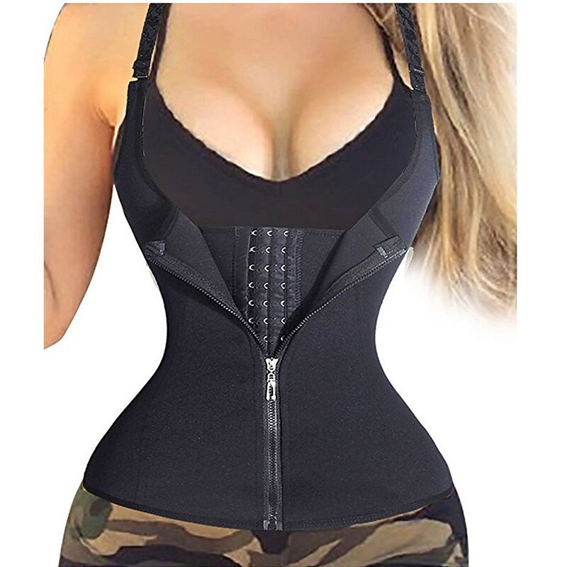 Women Slimming Weight Loss Tummy Fat Burner Neoprene Tank Top Waist Trainer Corset Vest Hot Sweat Workout Tank Top Slimming Vest For Gym Workout Exercise & Fitness3