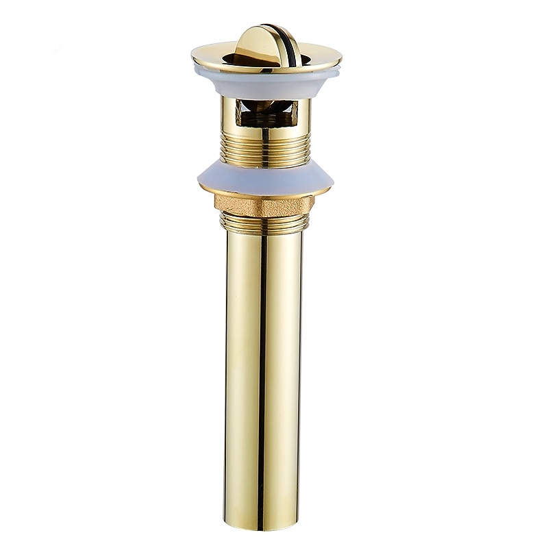 Electroplated  Pop-up Water Drain With Overflow Superior Quality Faucet Accessory Antique Brass Golden and Black Finished4