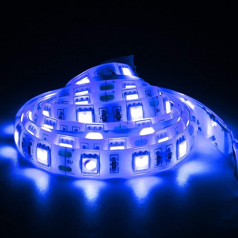 USB LED Strip Lights USB with Switch Control USB TV Backlight Bar Multicolor 5050 SMD 60LED / Meter Warm White Red Blue3