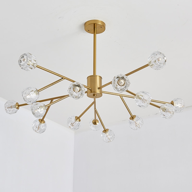 100 cm Glod Chandelier Sputnik Design Pendant Light Nordic Style Artistic Industrial Painted Finishes 110-120V 220-240V4