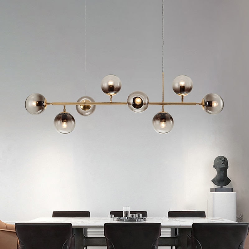 120 cm Nordic Pendant Light Globle Metal Electroplated Modern 110-120V 220-240V