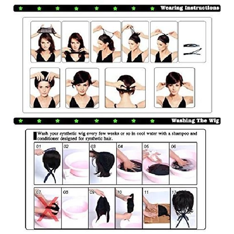 Cosplay  Wig Wavy Middle Part Wig Kochou Shinobu 2836 Synthetic Hair Women's Black Halloween Wigs2