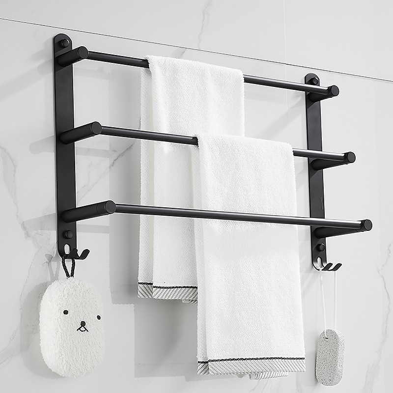 Towel Bar Multilayer / New Design / Creative Modern / Traditional Stainless Steel 1PC - Bathroom / Hotel bath 3-towel bar Wall Mounted3