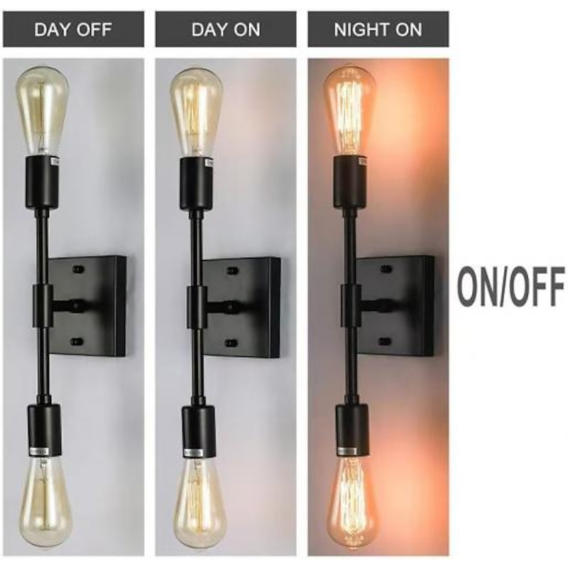 Lightinthebox Vintage Country Wall Lamps Wall Sconces Bathroom Lighting LED Wall Lights Bathroom Shops Cafes Iron Wall Light 110-120V 220-240V2