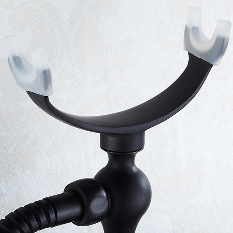 Shower Faucet Set - Rainfall Shower Vintage Style Electroplated Mount Outside Ceramic Valve Bath Shower Mixer Taps2