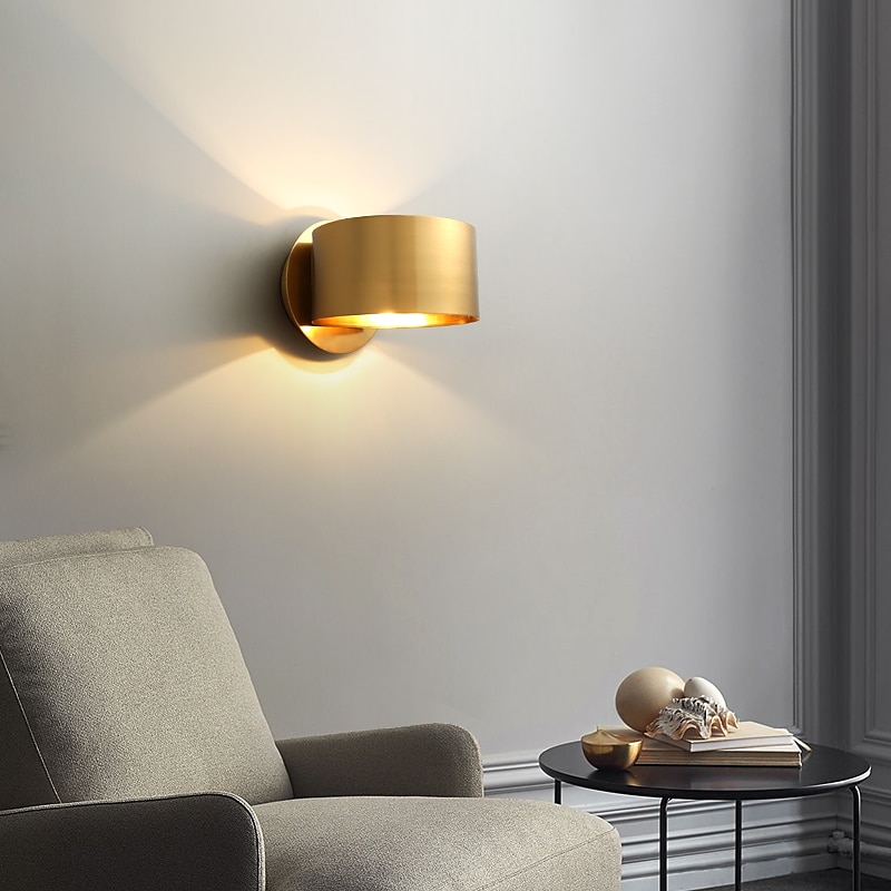 Modern Nordic Style Copper Flush Mount Wall Lights Living Room Shops Cafes Wall Light IP20 110-120V 220-240V3