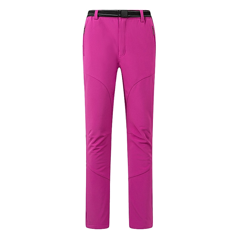 women's windproof waterproof snow pants outdoor sportswear fleece hiking pants s black4