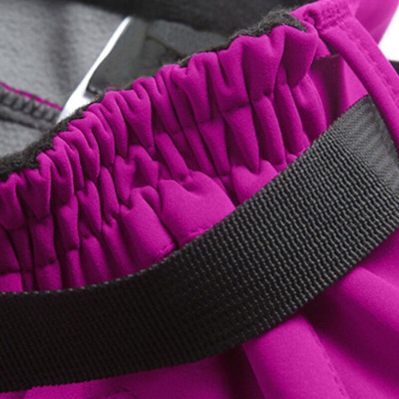 Women's Hiking Pants Trousers Fleece Lined Pants Softshell Pants Winter Outdoor Slim Fit Thermal Warm Fleece Lining Waterproof Windproof Pants / Trousers Bottoms Black Red Spandex Camping / Hiking3