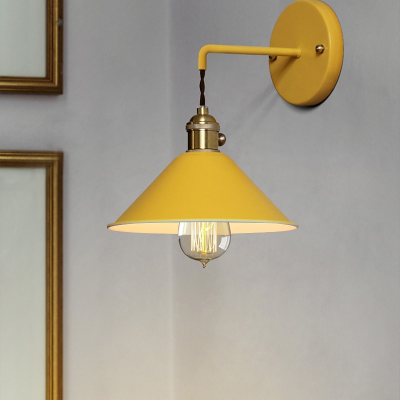 22cm LED Wall Light Modern Nordic Bedside Light Single Design Metal Painted Finishes 110-120V 220-240V2