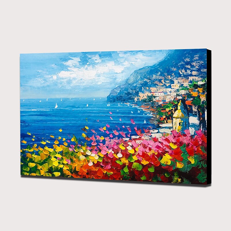 Oil Painting Handmade Hand Painted Wall Art Landscape Garden Rural Sea Mountain Home Decoration Décor Rolled Canvas No Frame Unstretched4