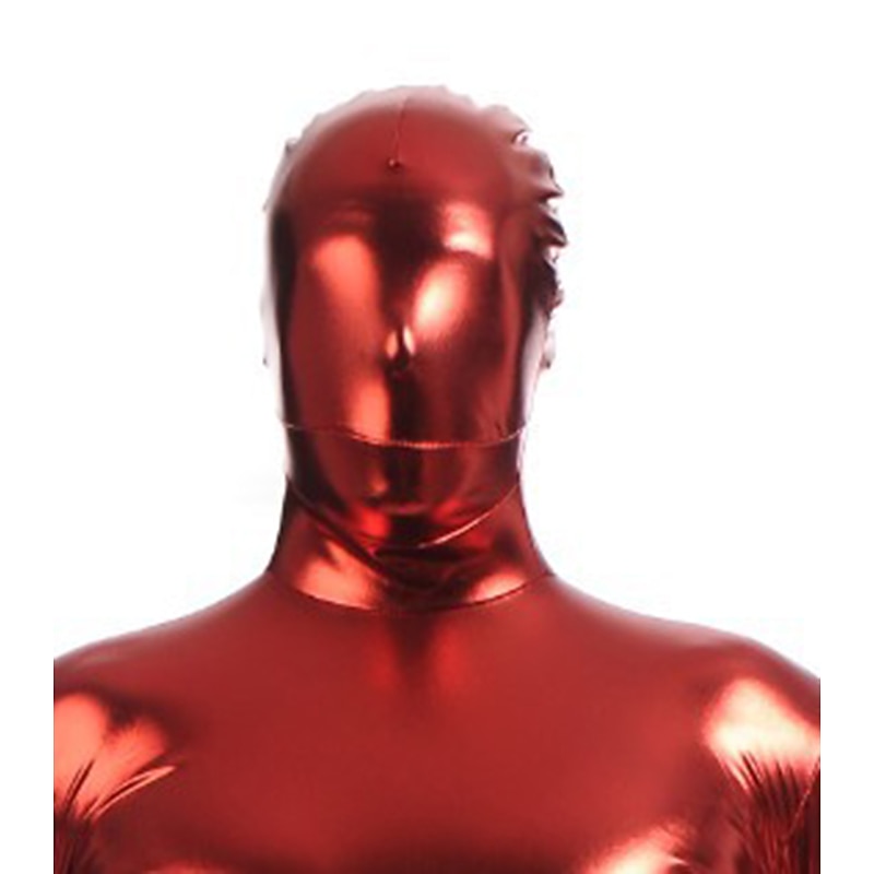 Mask Bodysuit Carnival Costume Full Body Suit Men's Women's Cosplay Sexy Costume Halloween Solid Color Costume for Halloween Carnival Masquerade Adults'3