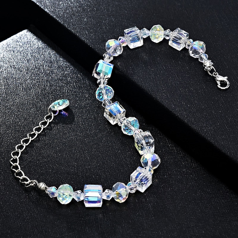 Women's Bead Bracelet Bracelet Beads Fashion Simple European Plastic Bracelet Jewelry White For Anniversary Gift3