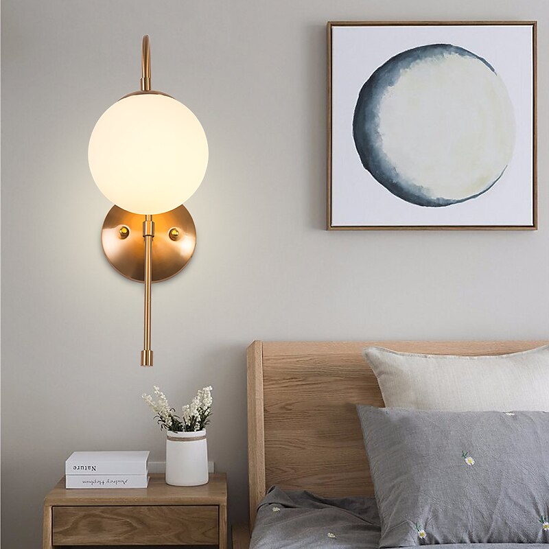 Mini Style Creative Modern Nordic Style LED Wall Lights for Living Room Bedroom Iron Wall Light 110-240 V Stylish Indoor Wall Sconce4