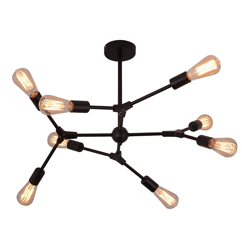 6/8/9 Heads Pendant Light Modern Chandelie Living Room Bedroom Metal Painted Finishes Nordic Style 110-120V 220-240V3