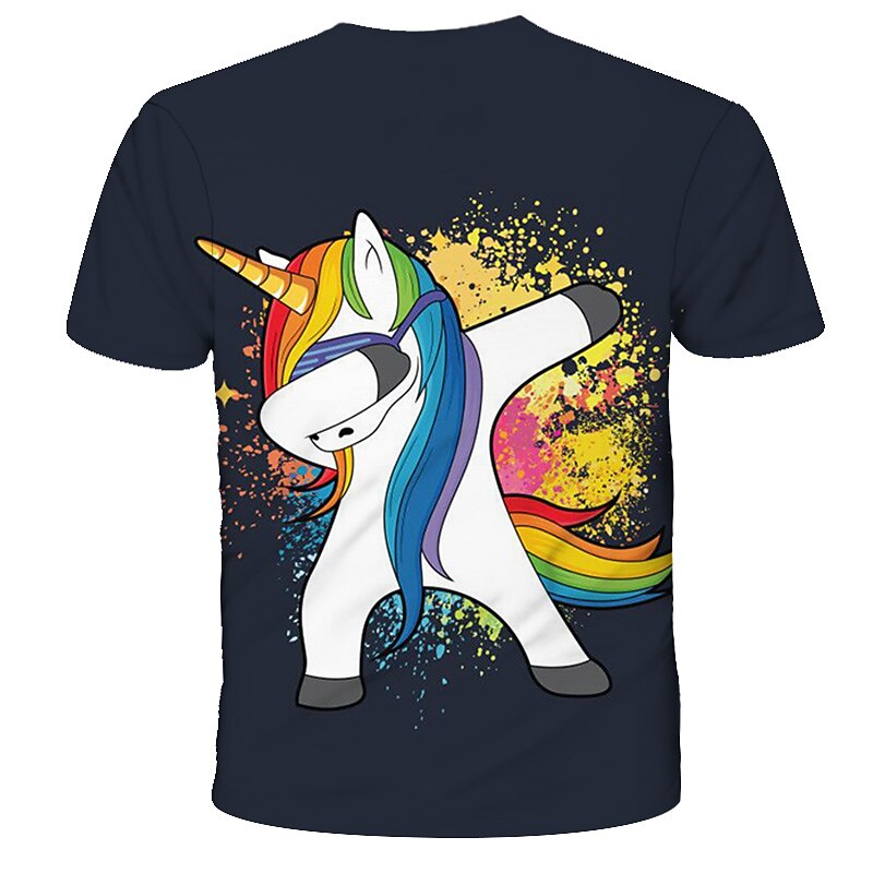 Boys 3D Graphic Animal Cartoon T shirt Tee Short Sleeve 3D Print Summer Active Cute Polyester Kids2