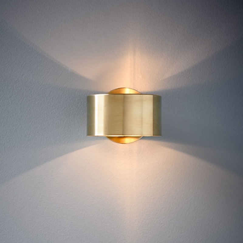 Modern Nordic Style Copper Flush Mount Wall Lights Living Room Shops Cafes Wall Light IP20 110-120V 220-240V4