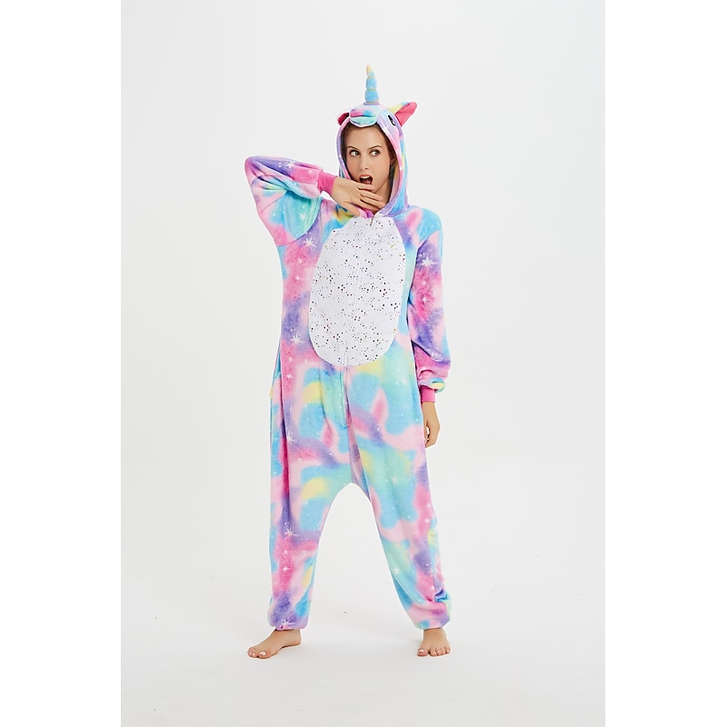 Kid's Adults' Printing Onesie Costume Carnival Costume Unicorn Flying Horse Onesie Pajamas Kigurumi Pajamas For Men and Women Boys and Girls Christmas Carnival Cartoon