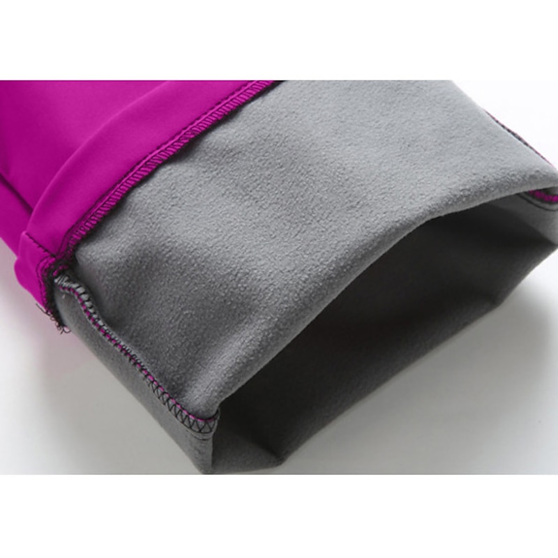 Women's Hiking Pants Trousers Fleece Lined Pants Softshell Pants Winter Outdoor Slim Fit Thermal Warm Fleece Lining Waterproof Windproof Pants / Trousers Bottoms Black Red Spandex Camping / Hiking4