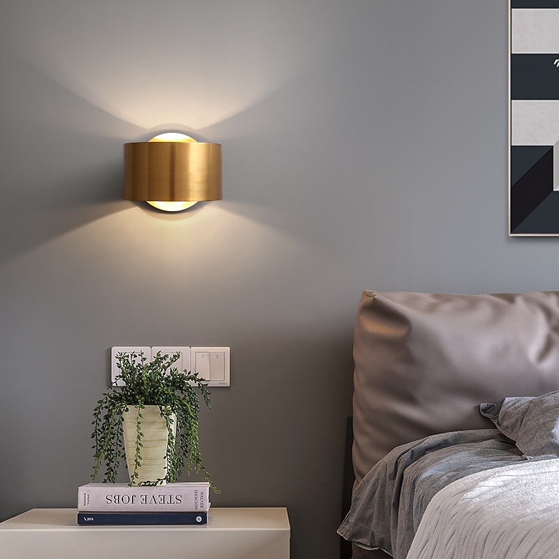 Modern Nordic Style Copper Flush Mount Wall Lights Living Room Shops Cafes Wall Light IP20 110-120V 220-240V