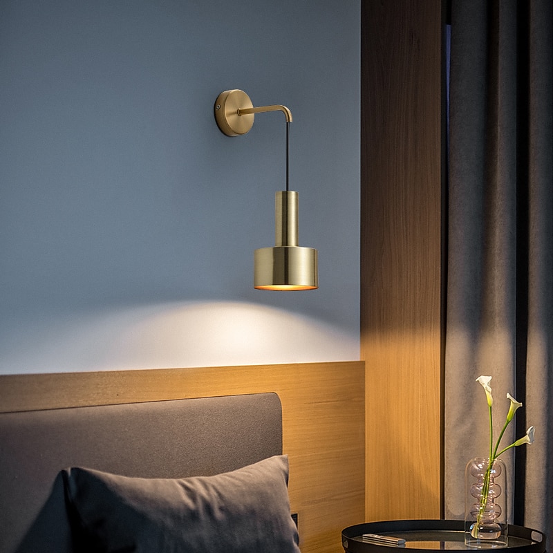 Lightinthebox Anti-Glare Creative Modern Nordic Style LED Wall Lights Living Room Bedroom Iron Wall Light 110-240 V2