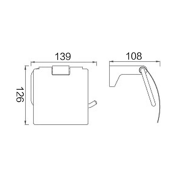 Toilet Paper Holder New Design Stainless Steel and Zinc Alloy Material Bathroom Wall Mounted Silvery 1pc3