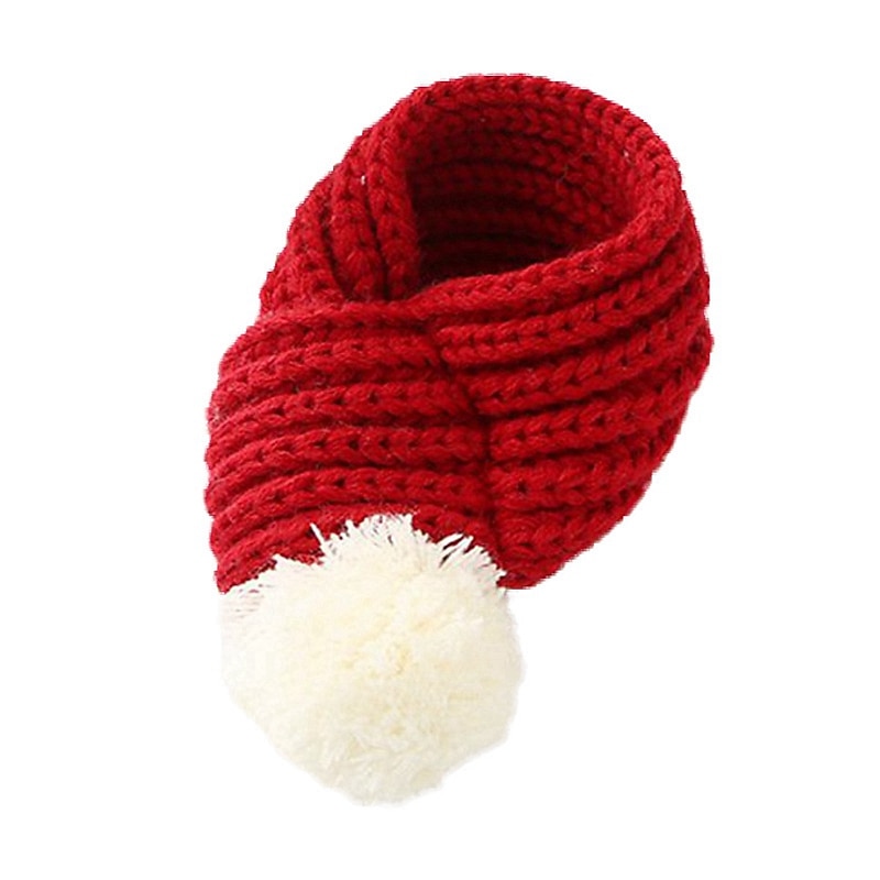 Dog Christmas Dog Scarf Cartoon Winter Dog Clothes Puppy Clothes Dog Outfits Green Gray Red Costume for Girl and Boy Dog Plush Fabric S M L4