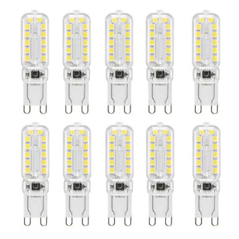 5pcs 10pcs G9 LED Bi-pin Lights 6W 450-550lm 22 LED Beads SMD 2835 T Bulb Shape Dimmable Warm White Cold White 220-240V 110-130V RoHS for Chandeliers Accent Lights Under Cabinet Puck Light2