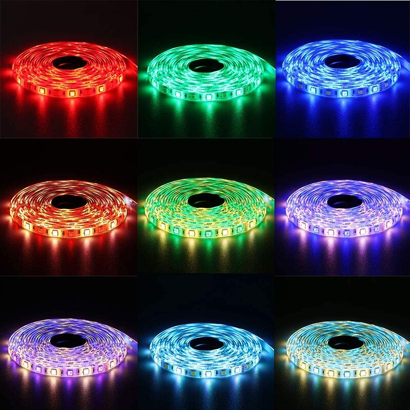10m(2x5m) Smart WiFi APP LED Strip Light RGBW Outdoor Waterproof 600LEDs 5050SMD Work with Alexa Google with WIFI Remote Controller3