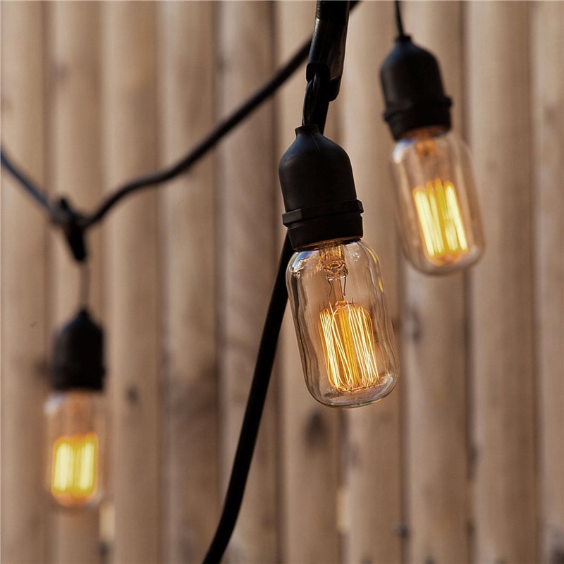 6pcs 4pcs Edison Vintage Incandescent Light Bulb Dimmable E26 E27 T45 40W Decorative Bulbs for Wall Sconces Ceiling Light 220-240V 1400-2800k3